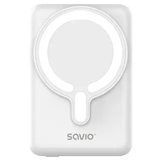 Savio Powerbank 10000 mah magnetyczny biały BA-13