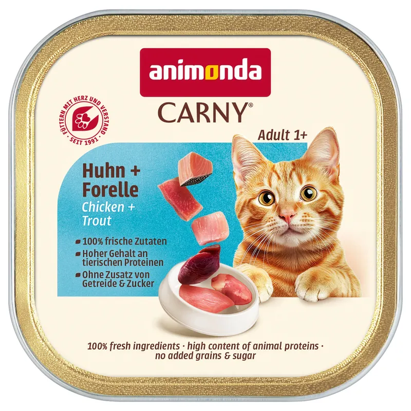 Korzystny pakiet animonda Carny Adult, 64 x 85 g - Kurczak i pstrąg
