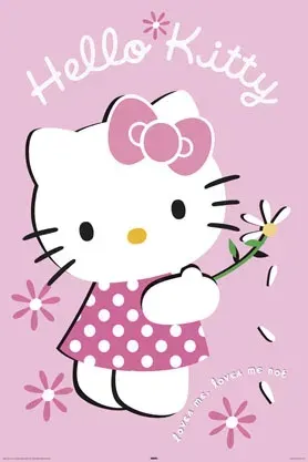 Reinders, Plakat, Hello Kitty, Loves Me,