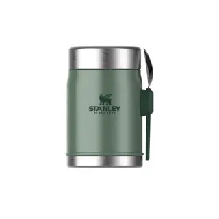 Termos obiadowy Stanley Legendary Hammertone Green – z łyżką, 400 ml, zielony