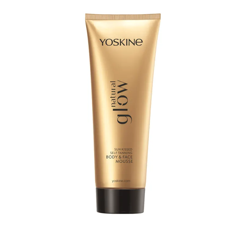 Yoskine Natural Glow Jedwabisty samoopalacz do twarzy i ciała z DHA i olejem Monoi 200 ml