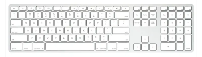 Matias Klawiatura bezprzewodowa - aluminiowa Mac dongle USB-C Silver