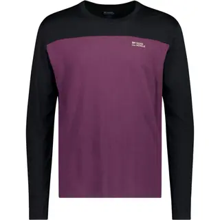 Mons Royale Yotei Merino Long Sleeve, koszulka termoaktywna, męska, fioletowa/czarna
