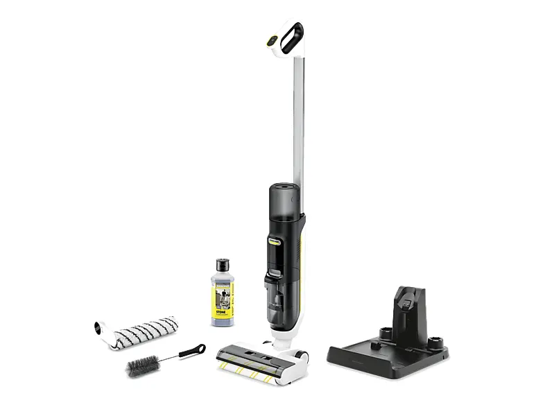 Mop elektryczny KARCHER FCV 3 STONE+ 1.056-125.0 Wyświetlacz LED Biało-czarny