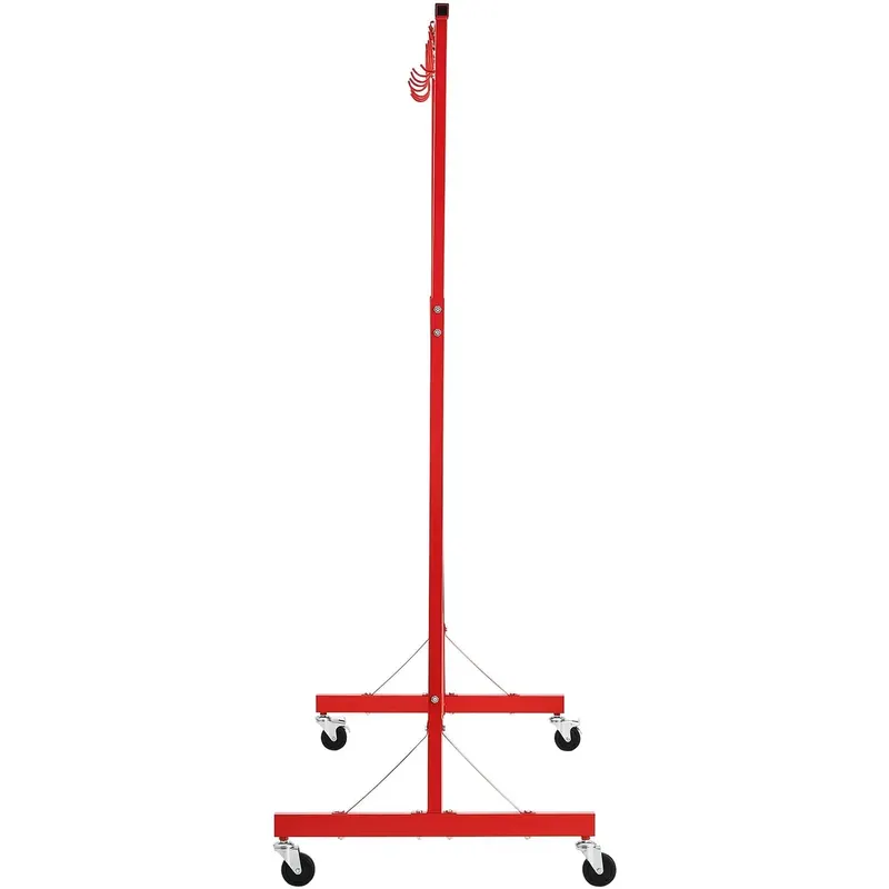 Stojak do Lakierowania Natryskowego 150-210 cm Regulowany 8 Haków Kółka