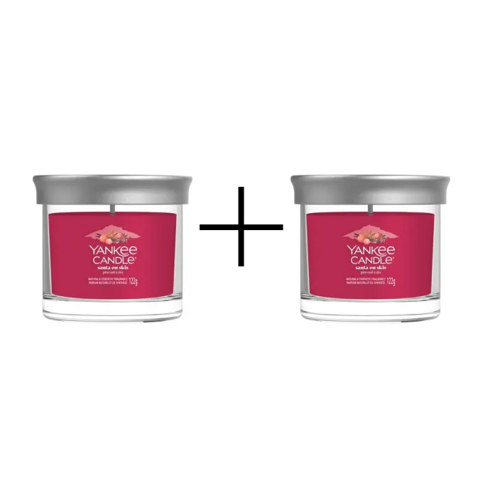 Yankee Candle Tumbler Świeca w Małym Słoiku Santa on Skis 1+1