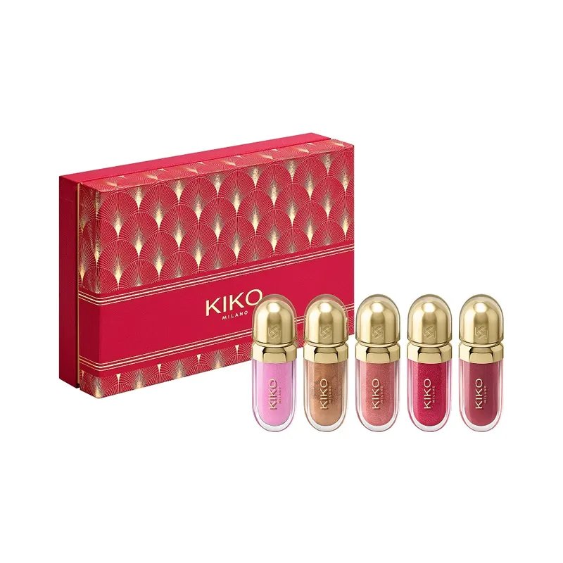 Kiko Milano Zestaw Prezentowy Twist 'N Twinkle Holiday The Fabulous 5 Mini Lips Gift Set