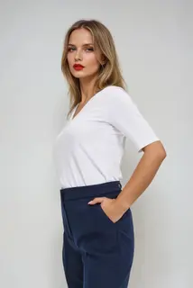 Bawełniana bluzka biała
