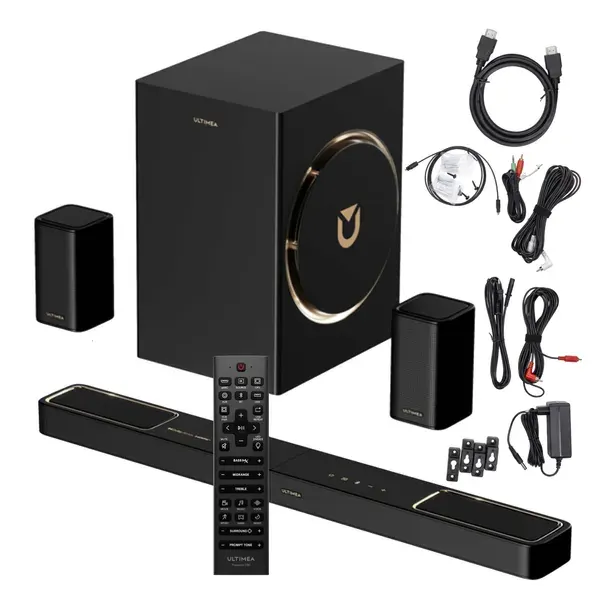 SOUNDBAR KINO DOMOWE 7.1 Z SUBWOOFER DOLBY ATMOS 500W BLUETOOTH 5.3 HDMI