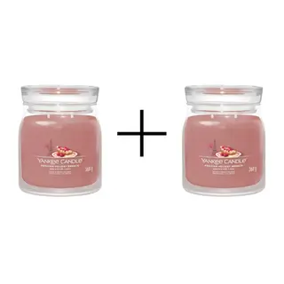Yankee Candle Signature Świeca w Średnim Słoiku z Dwoma Knotami Parisian Holiday Brunch 1+1