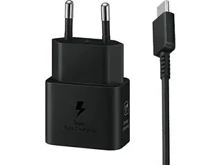Ładowarka sieciowa SAMSUNG EP-T2510XW 25W + kabel USB-C Czarny