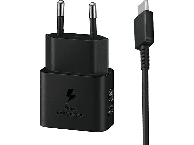 Ładowarka sieciowa SAMSUNG EP-T2510XW 25W + kabel USB-C Czarny
