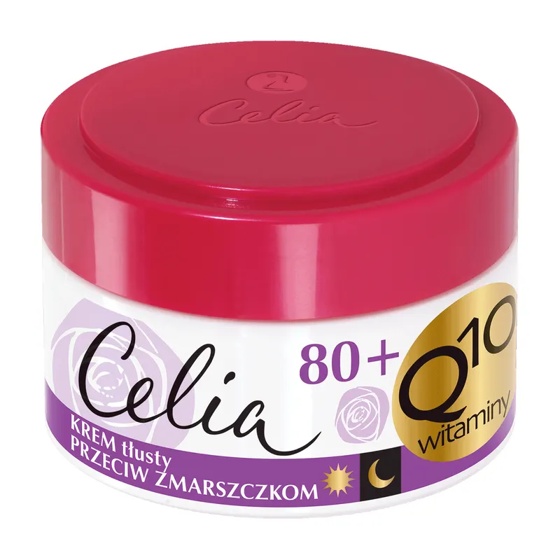 Celia Q10 przeciwzmarszczkowy krem tłusty 80+ z elastyną na dzień i noc 50 ml