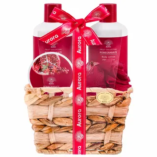 Aurora Zestaw Kosmetyków do Pielęgnacji Ciała w Koszyku Pomegranate