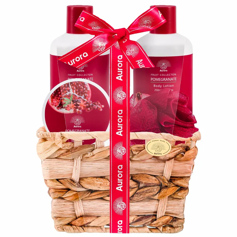 Aurora Zestaw Kosmetyków do Pielęgnacji Ciała w Koszyku Pomegranate