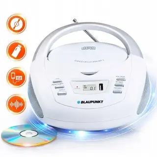 Radioodtwarzacz BLAUPUNKT CD-Radio RCD 20 WH - radio CD USB MP3 biały