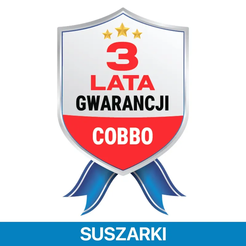 3 LATA GWARANCJI - SUSZARKI COBBO