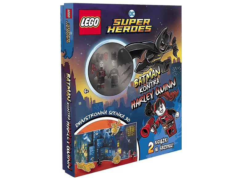 Książka LEGO DC Super Heroes. Batman kontra Harley Quinn Wielokolorowy
