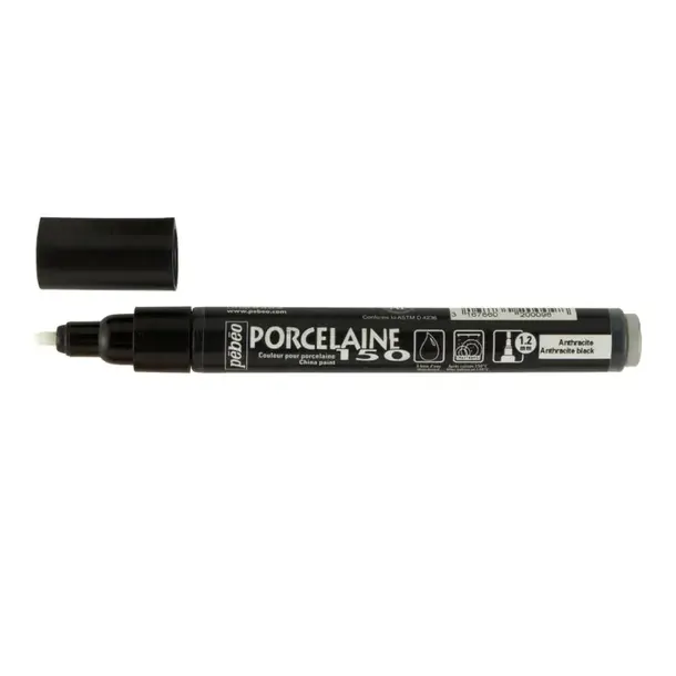 MARKER PORCELAIN 150-9 ANTHRACIT BLACK 1,2mm