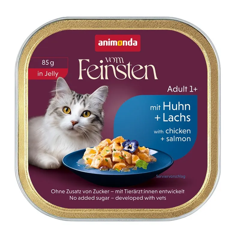 ANIMONDA Vom Feinsten Adult in Jelly Kurczak i łosoś - mokra karma dla kota - 85g