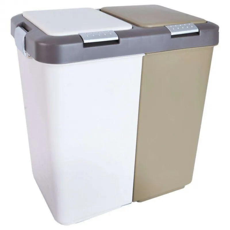 Kosz na odpady, śmieci, duo, do segregacji, 2x20 l