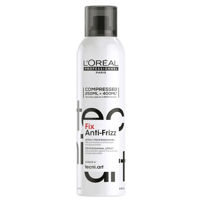 Loreal Professionnel Fix Anti-Frizz Utrwalający Lakier Zapobiegający Puszeniu Włosów 250ml