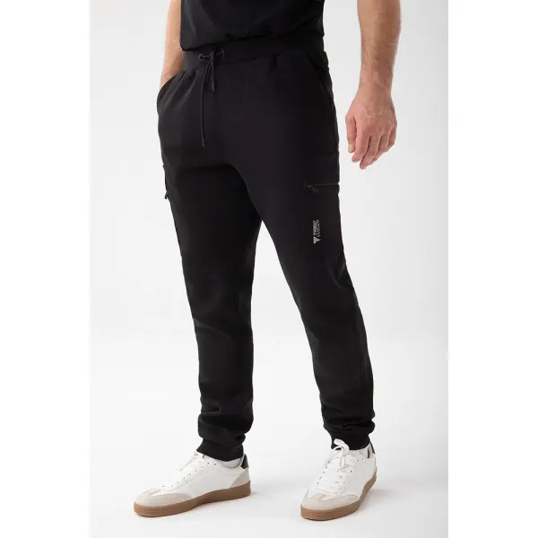 Czarne spodnie dresowe męskie TW BASIC PANTS 191 M BLACK - S