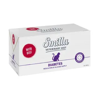 Smilla Veterinary Diet Diabetes, wołowina - 8 x 100 g