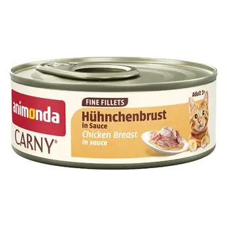 ANIMONDA Carny Adult Fine fillets Sauce Chicken breast Mono - mokra karma dla kota - 60g