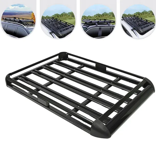 UNIWERSALNY BAGAŻNIK KOSZ DACHOWY 160x110 OFFROAD ALUMINIOWY POJEMNY