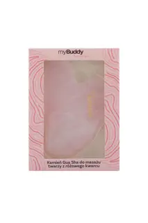 myBuddy Kamień Gua Sha do Masażu Twarzy Różowy Kwarc