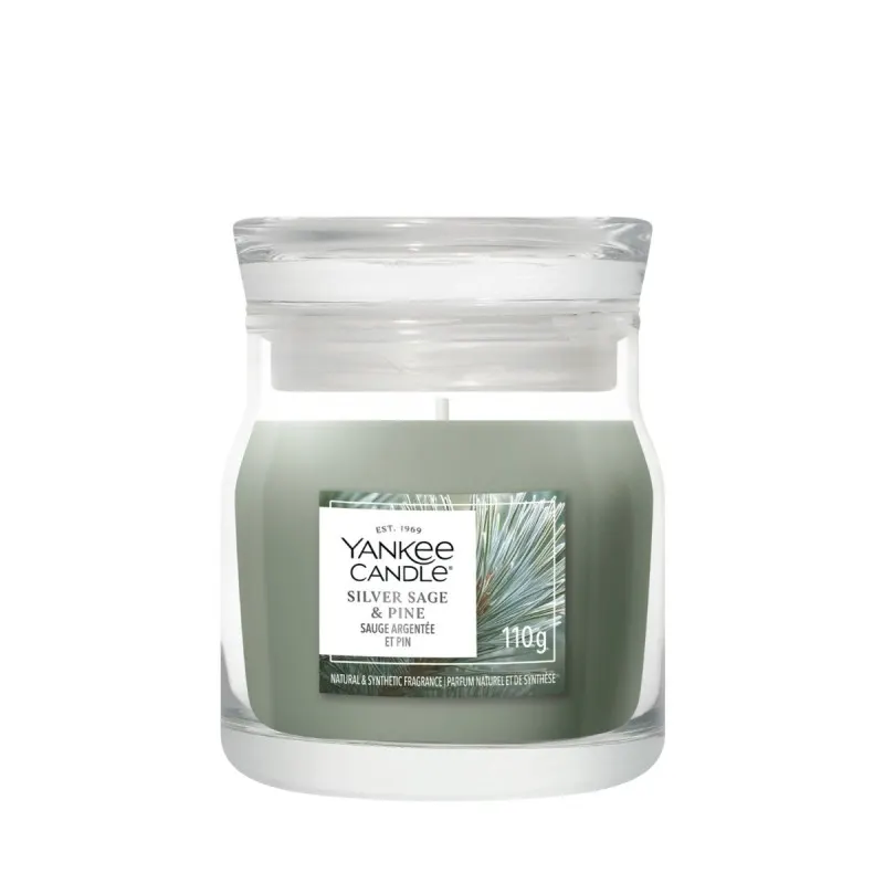 Yankee Candle Świeca w Małym Słoiku Silver Sage & Pine