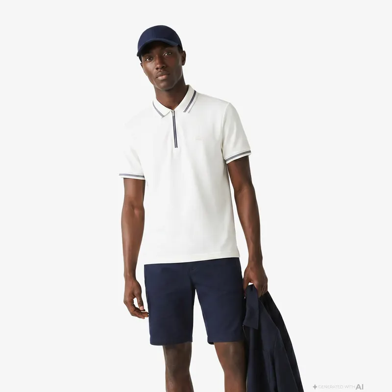 Lacoste Męskie Polo O Kroju Regular Fit Biały