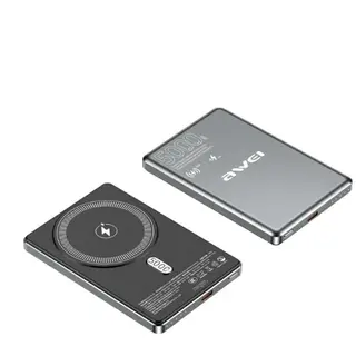 AWEI Powerbank PA-30 MagSafe 5000mAh indukcyjny szary
