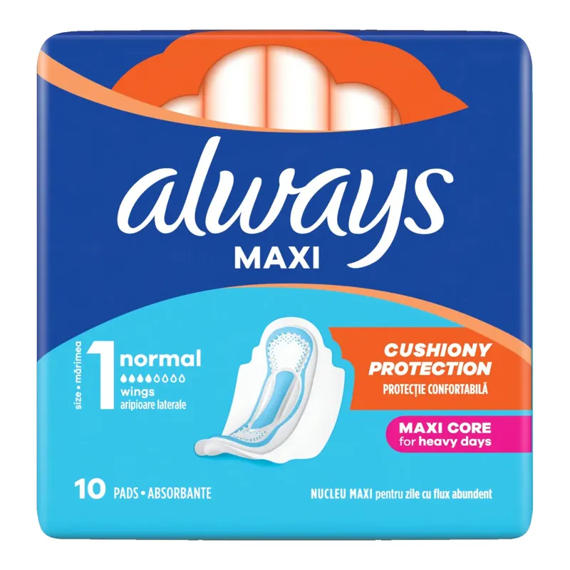 Always Maxi Podpaski Higieniczne 1 Normal 10 Sztuk