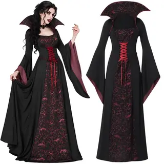 STRÓJ WAMPIRZYCY DRAKULA HALLOWEEN PRZEBRANIE WAMPIR STRASZNA HRABINA L XL