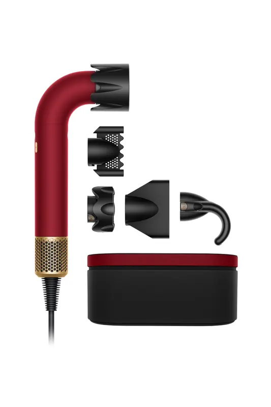 Suszarka do włosów Dyson Supersonic r™ Straight+Wavy Aksamitna czerwień/Złoto | DO 20 RAT 0% (RRSO 0%) | DARMOWA DOSTAWA W 24H