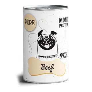 PAKA ZWIERZAKA Pepe Wołowina Mono - mokra karma dla psa - 400g