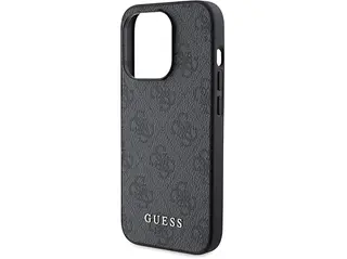 Etui GUESS 4G Metal Gold Logo na iPhone 15 Pro 6,1 cala Szary GUHCP15LG4GFGR