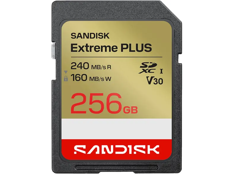 Karta pamięci SANDISK Extreme Plus SDXC 256GB 240MB/s 160MB/s
