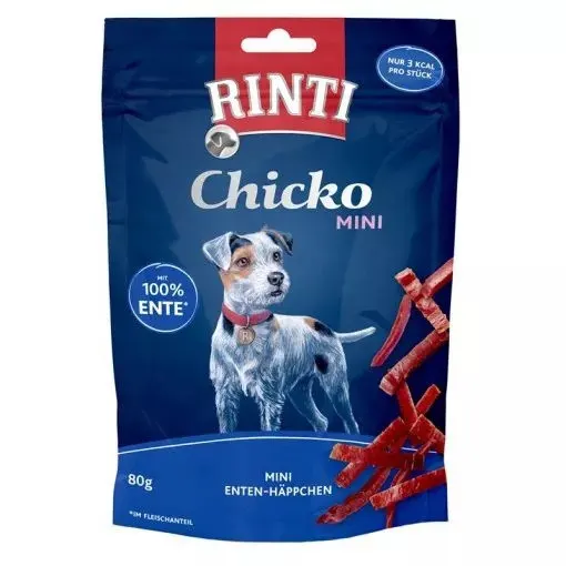RINTI Chicko Mini Mono Kaczka - przysmak dla psa - 80g