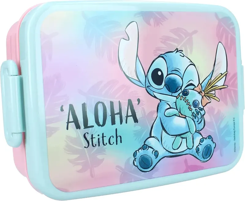 POJEMNIK NA LUNCH STITCH 16X13X5 CM Z POKRYWKĄ Disney