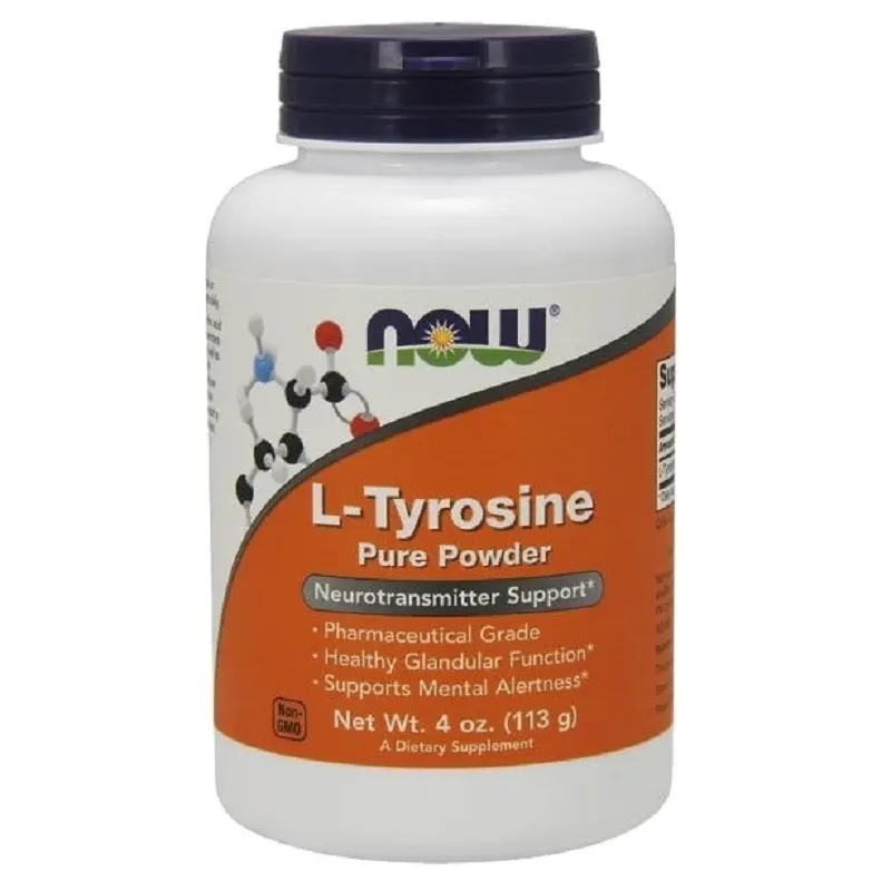 Aminokwasy Tyrozyna Now Foods L-Tyrosine Pure Powder 113g