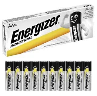 10x Bateria Alkaliczna AA 10szt. Energizer Industrial 1,5V Baterie LR6 LR06