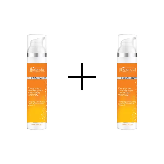 Bielenda Professional SupremeLAB Energy Boost Energetyzująco-Nawilżający Krem z Witaminą C 100ml 1+1