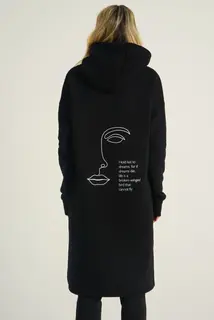 Longline Hoodie Hold Fast To Dreams M/L