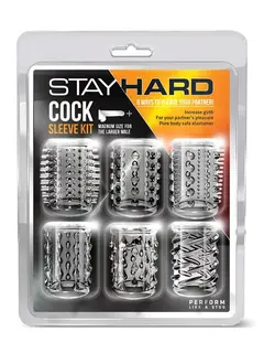 Stay Hard Cock Sleeve Kit Clear