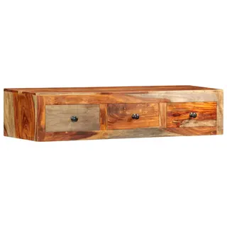 Ścienny stolik konsolowy, 100x25x20 cm, lite drewno sheesham