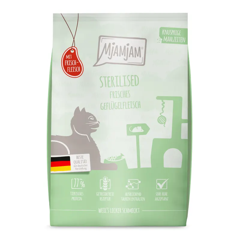 MjAMjAM Sterilised Knusprige Mahlzeiten, drób - 1,5 kg