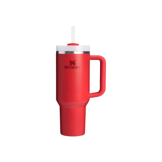 Kubek ze słomką Stanley Quencher® H2.0 Flowstate™ Chili Red – 1.18 L, czerwony